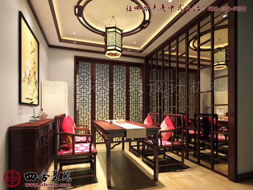 巧用鏡面增強(qiáng)景深獲得大空間感 經(jīng)典中式四合院設(shè)計