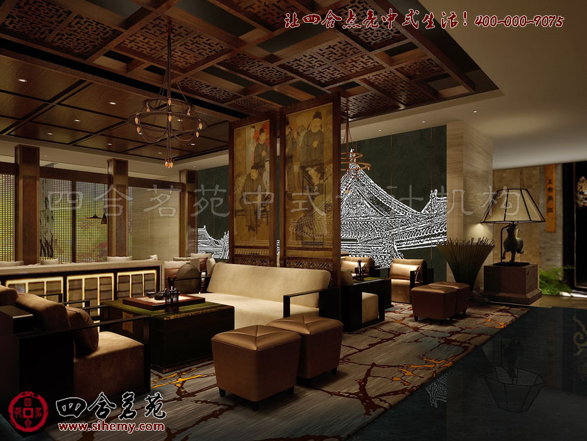 古樸內(nèi)蘊(yùn)的中式設(shè)計筆觸 頂級四合院裝修設(shè)計新圖