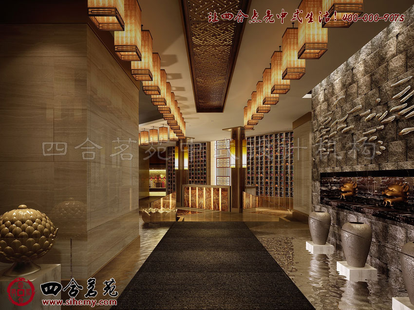 雋秀淡雅的空間裝飾 頂級四合院裝修設(shè)計效果圖