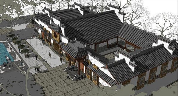 農(nóng)村四合院設(shè)計圖 農(nóng)村四合院設(shè)計,充溢這無限的鄉(xiāng)土之美。